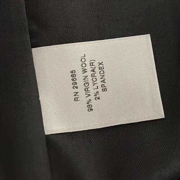 Pendleton Wool Pants Womens 14 Black Side Zip Career High Rise Straight Office - Picture 10 of 11